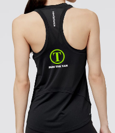 Women's - Run the Tan - Limited Edition - Black Running Singlet