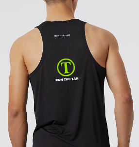 Men's - Run the Tan - Limited Edition - Black Running Singlet