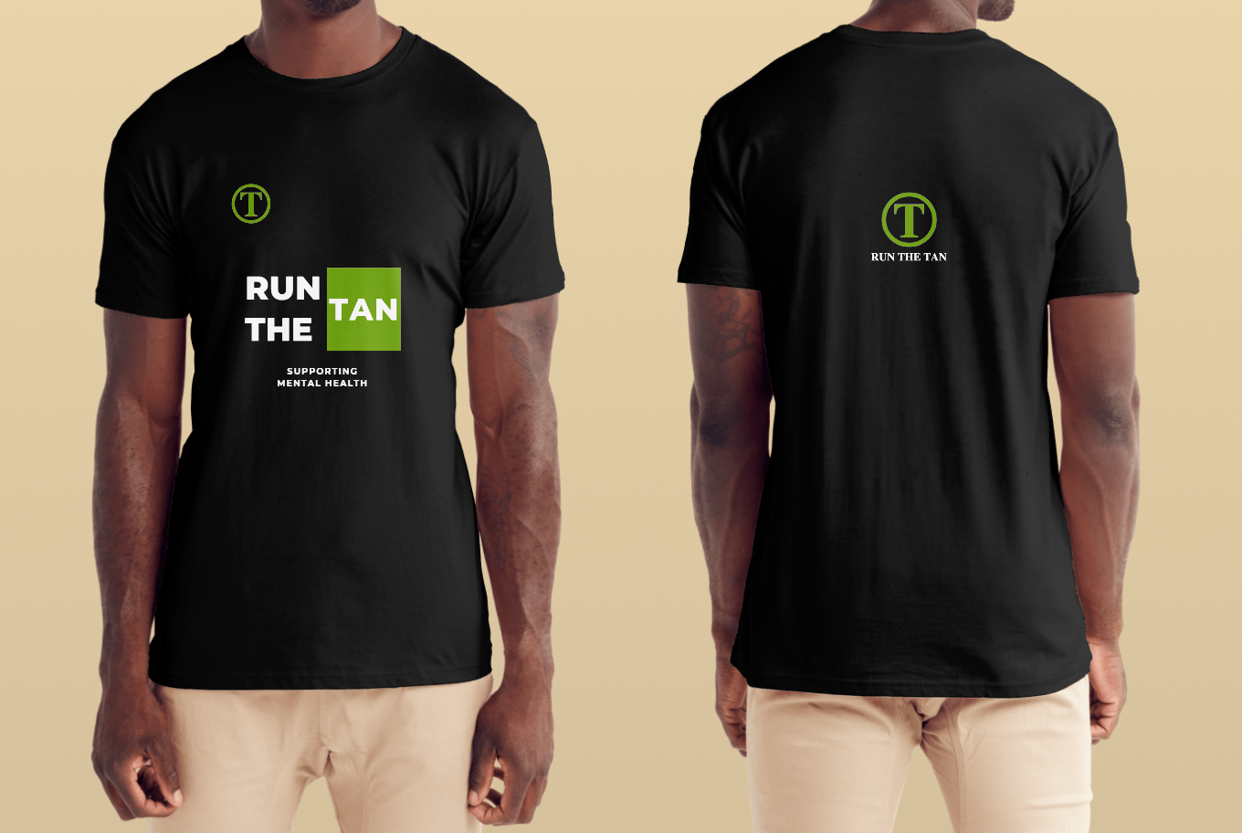 Men's - Run the Tan - Limited Edition - Black Tee
