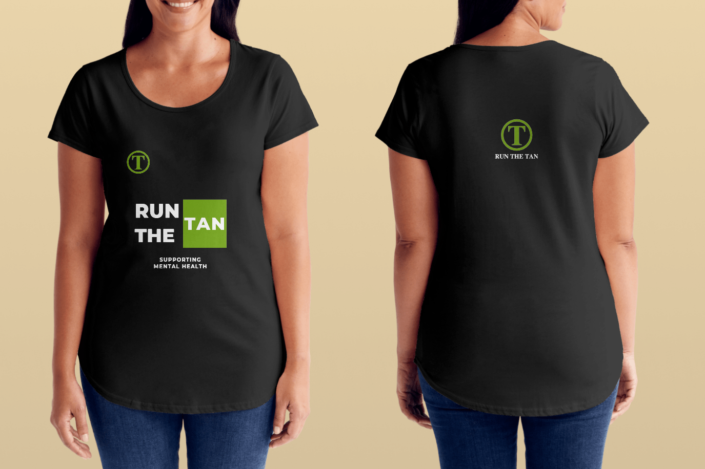 Women's - Run the Tan - Limited Edition - Black Tee